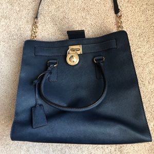Michael Kors Navy Hamilton Bag